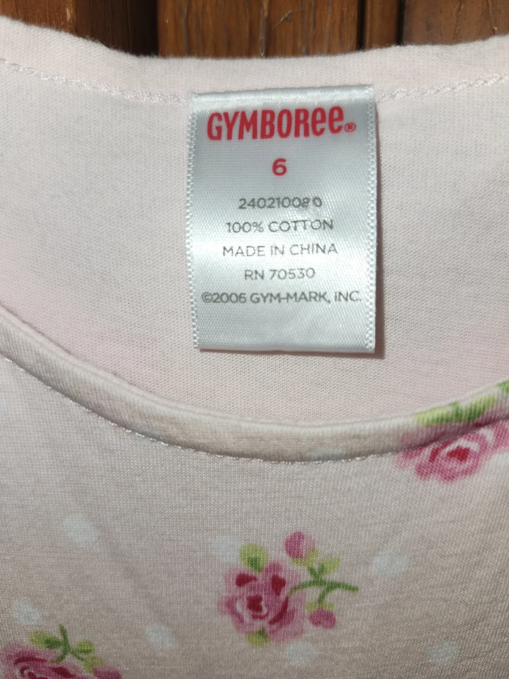 Gymboree Pink Floral Tank Dress with Rose Applique